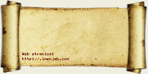 Isak Debeljak vizit kartica